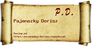 Pajenszky Dorisz névjegykártya